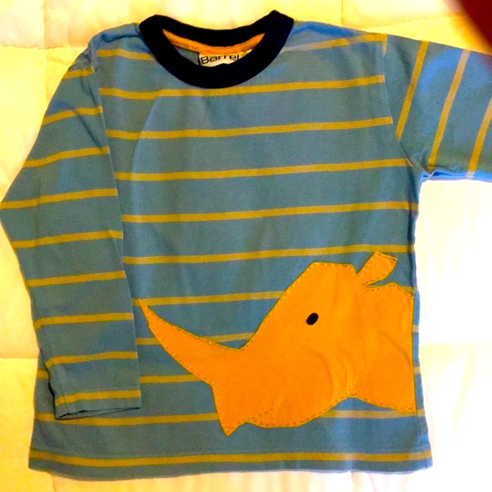 Barrel Shirt embroidered Rhino Top boys 6